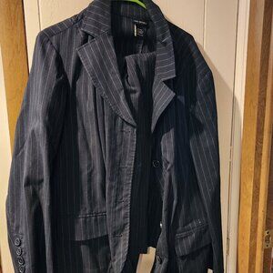 **Lane Bryant Charcoal Pinstripe Suit Set – Size 22/24W**